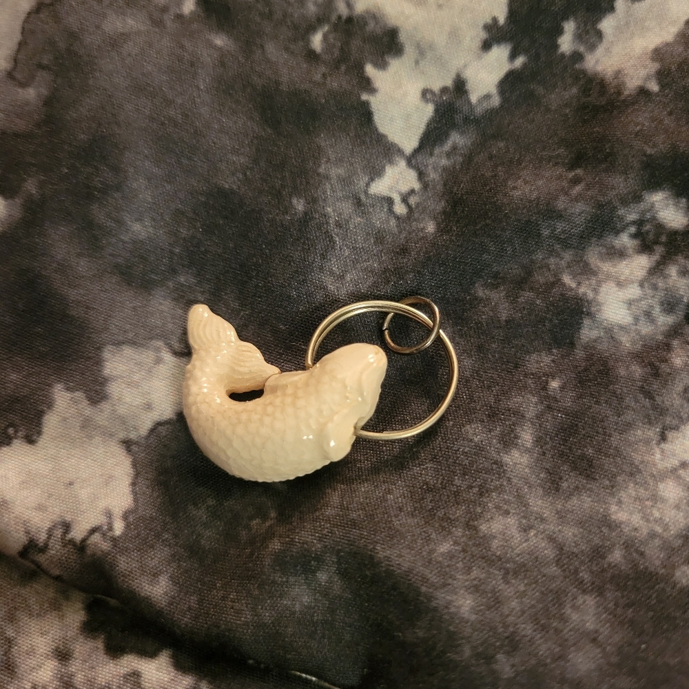 Ceramic Koi Fish Pendant - Picture 2 of 3